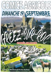Affiche du comice agricole de Greez-sur-Roc, 19 septembre 2021