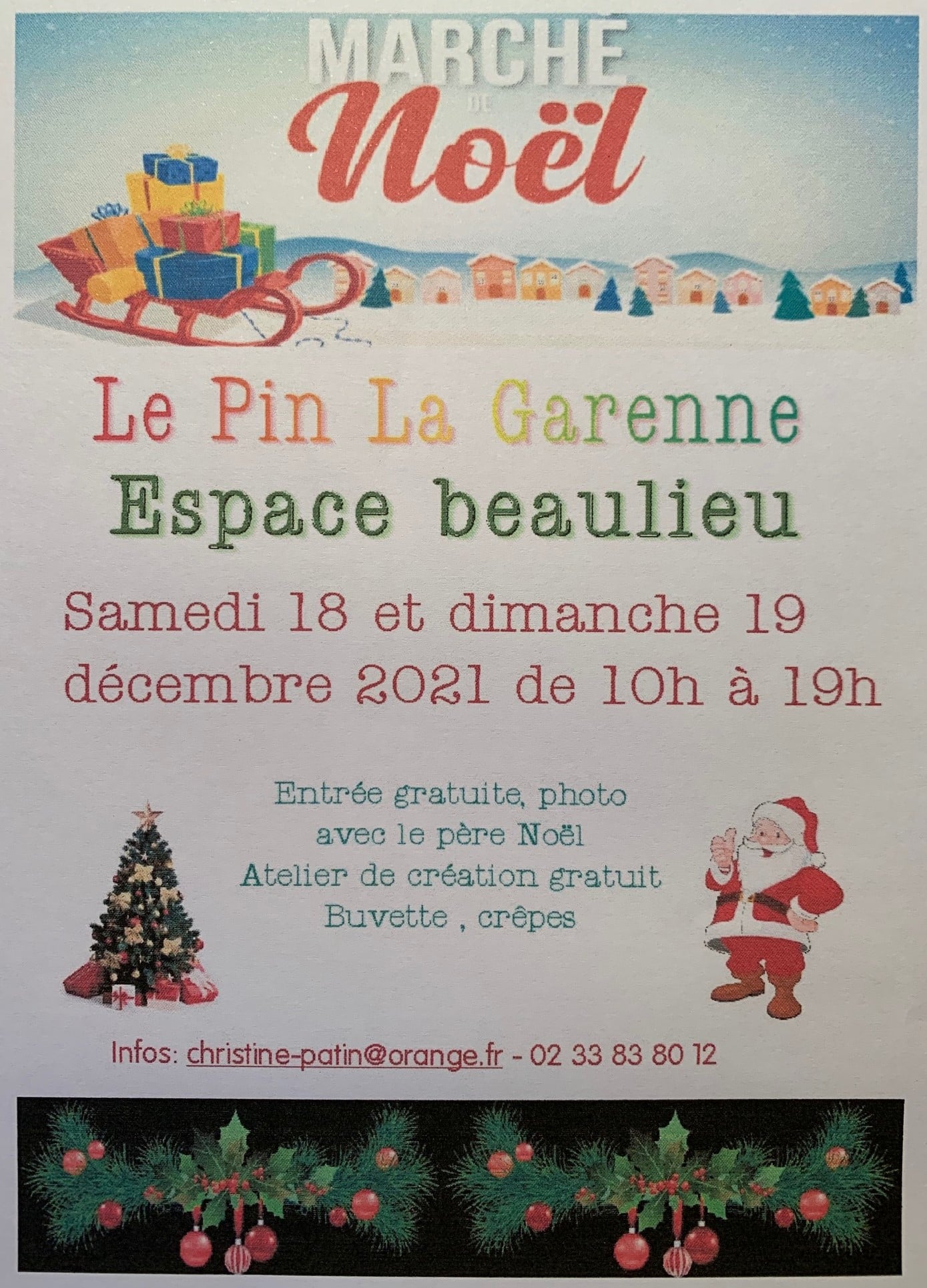 Samedi 18 et dimanche 19 décembre les Amis du Perche de l'Orne présents au marché de Noël du Samedi 18 et dimanche 19 décembre les Amis du Perche de l'Orne présents au marché de Noël du