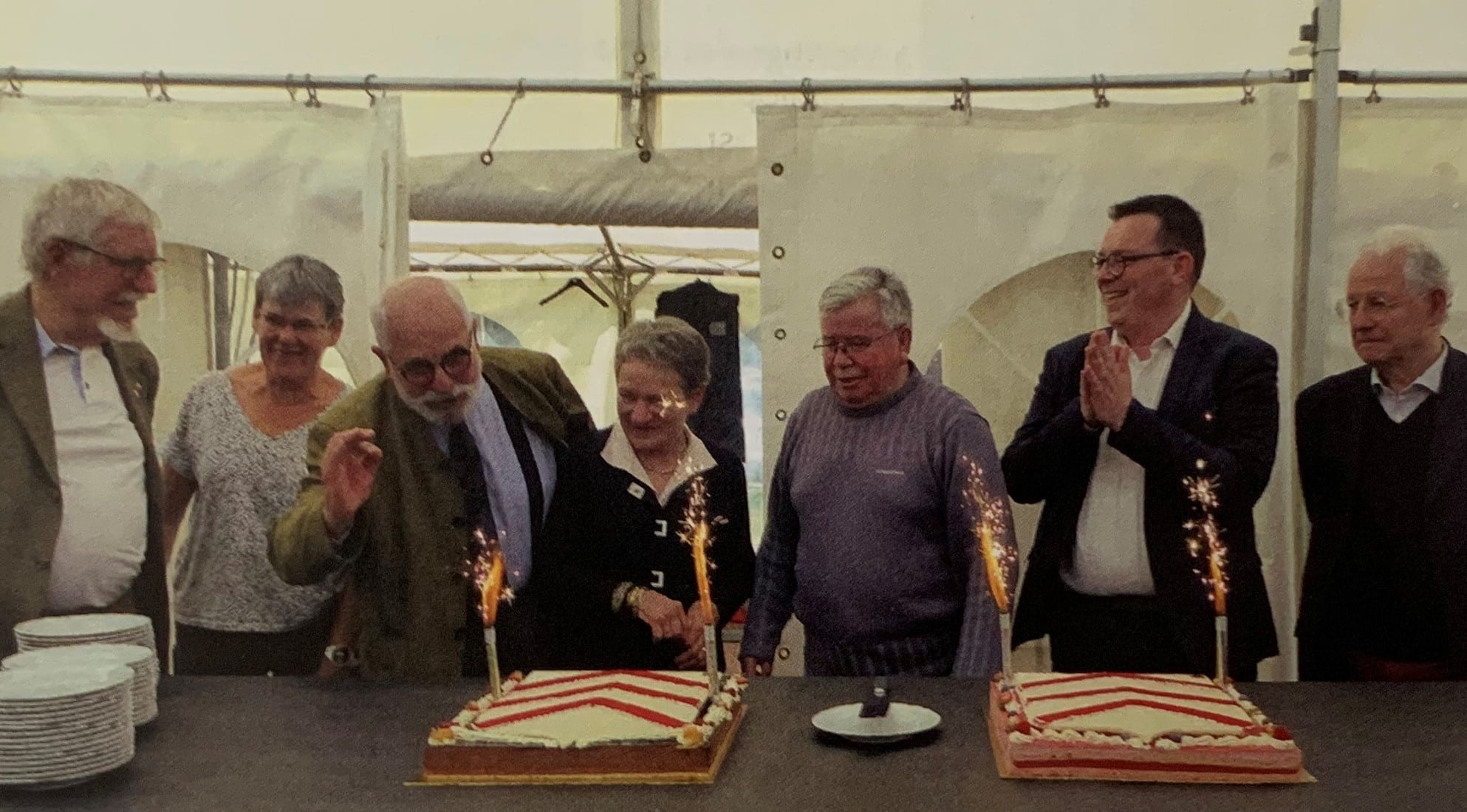 Les Amis du Perche fêtent le 75e anniversaire de l'association (mai 2022, château de Chéronne à Tuffé)