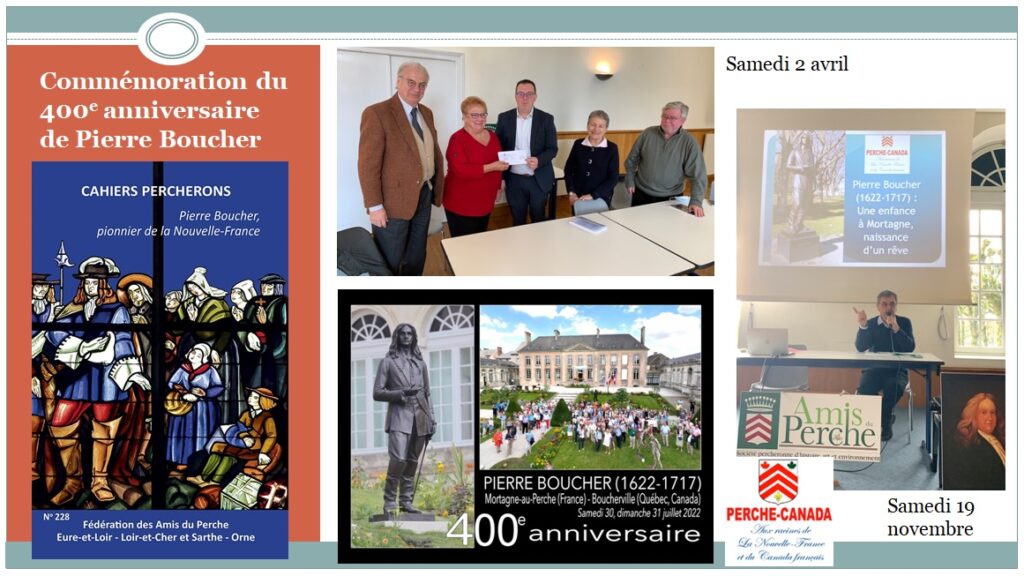 3. Commémoration du 400e anniversaire de Pierre Boucher (AG des APO, 1er avril 2023, Bellême)