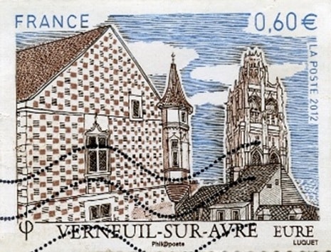Verneuil-sur-Avre (timbre poste)