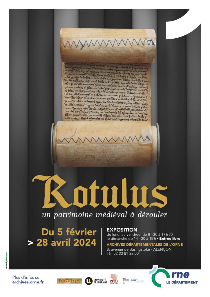 2024-02-09, affiche Rotulus, exposition Archives départementales de l'Orne
