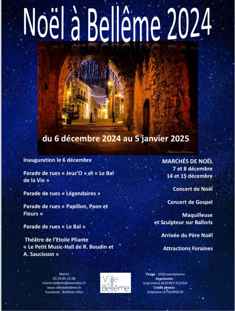 2024-12-14, Marché de Noël de Bellême, affiche