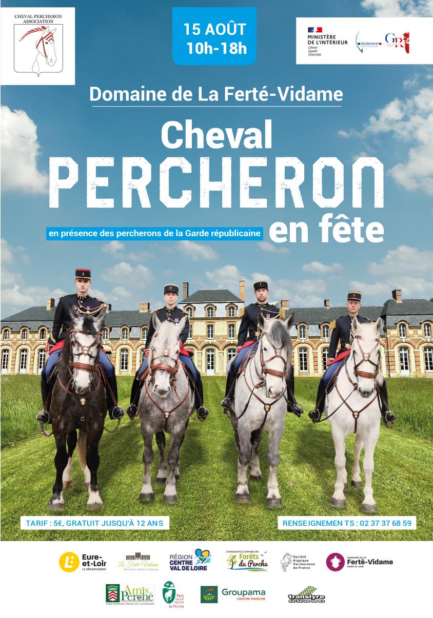 2025-08-15, Affiche de la fête du cheval percheron, La Ferté-Vidame (page 1)