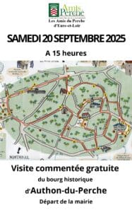 visite de bourg des Amis du Perche d'Eure-et-Loir d'Authon-du-Perche (samedi 20 septembre 2025)