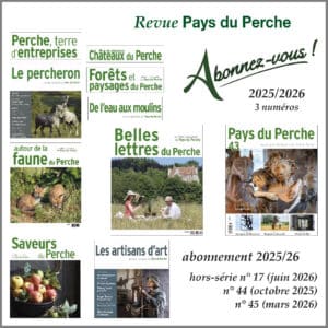 Abonnement revue PAYS DU PERCHE 2025/2026 pour trois numéros dont un hors-série tarif non adhérent
