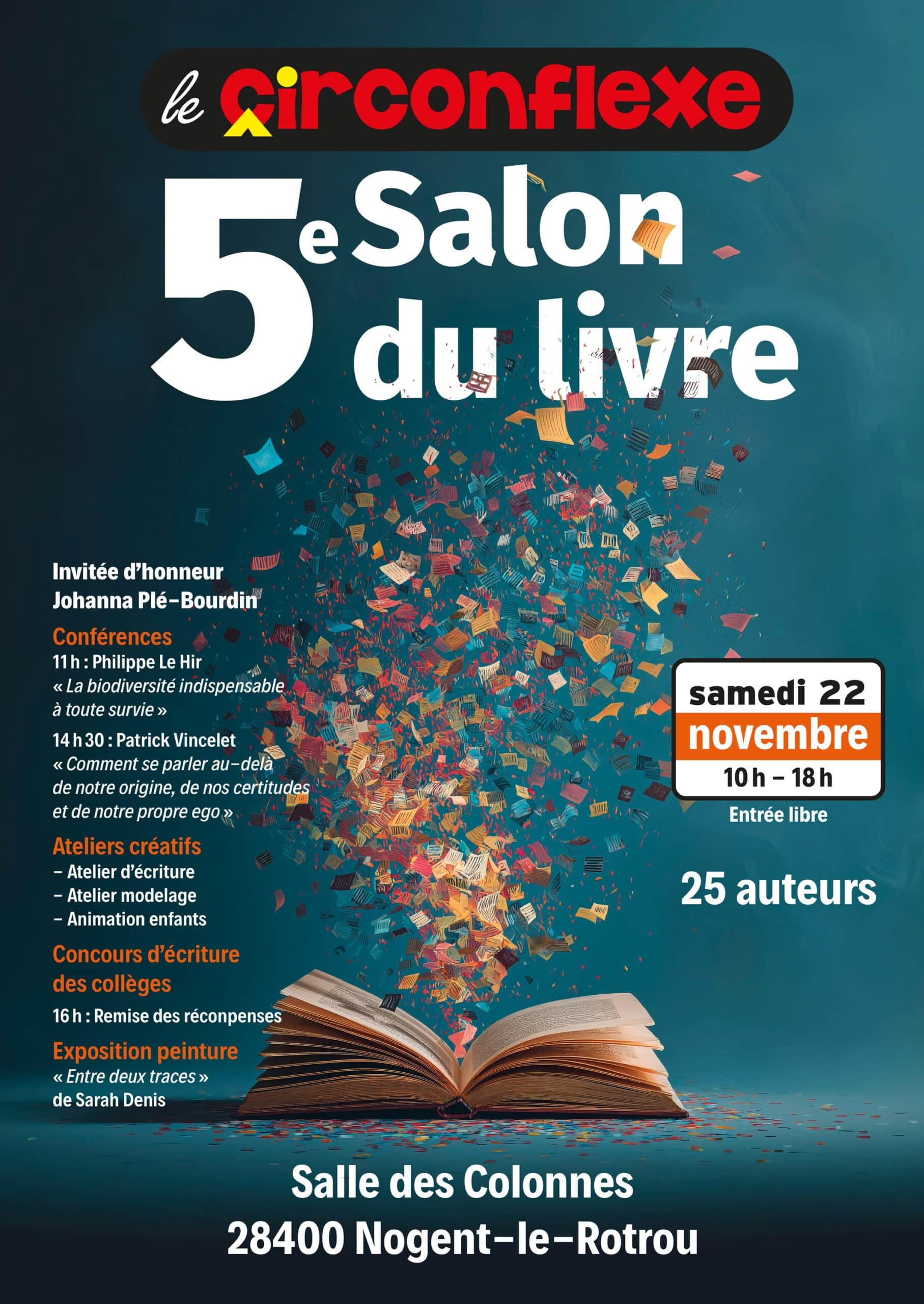 202-11-22, Participation des Amis du Perche 28 au Salon du livre de Nogent